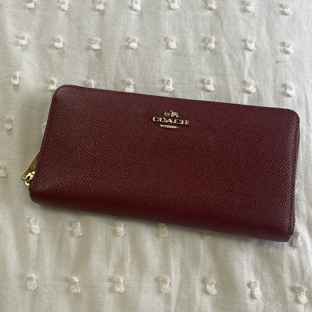 Coach Burgundy Wallet